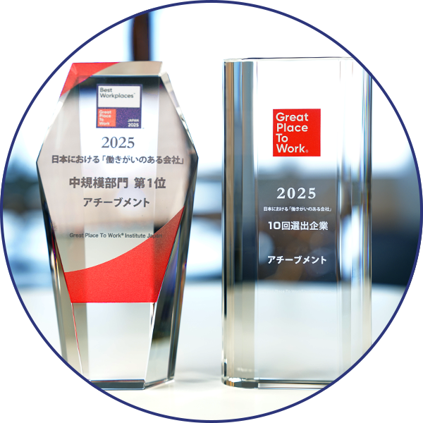 「働きがいのある会社」ランキング10年連続ベストカンパニー選出